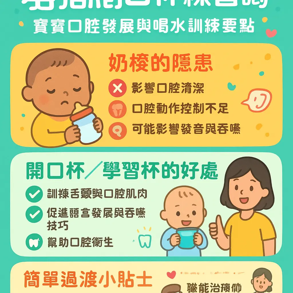 寶寶練習喝水 - 開口杯