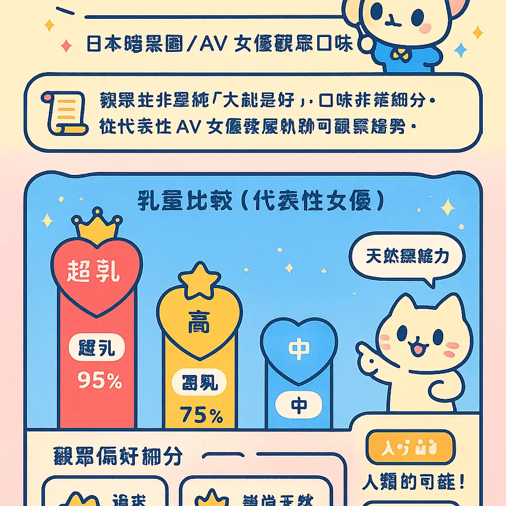 超乳 - 乳量比較圖