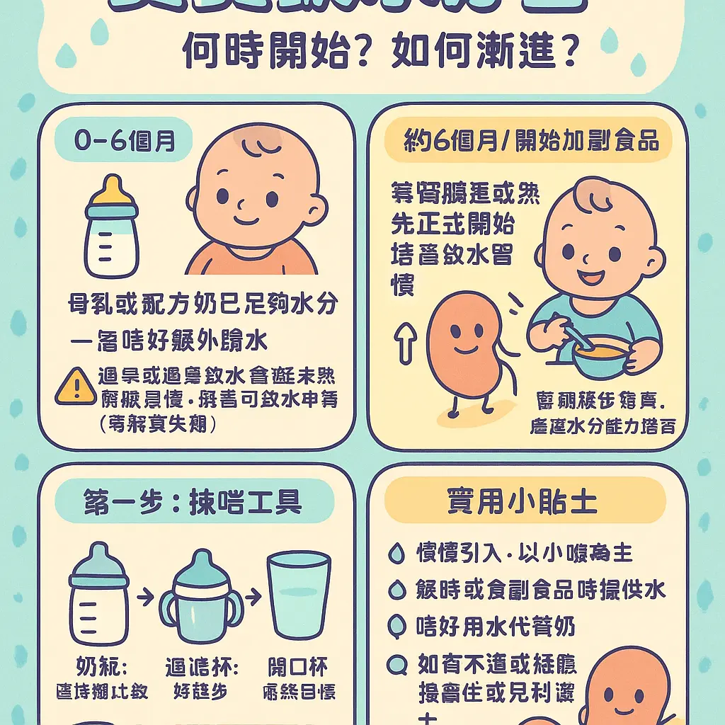 寶寶練習喝水 - 腎臟發育