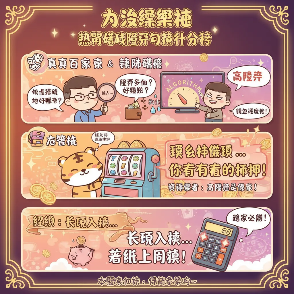 熱門遊戲賠率與獲利分析