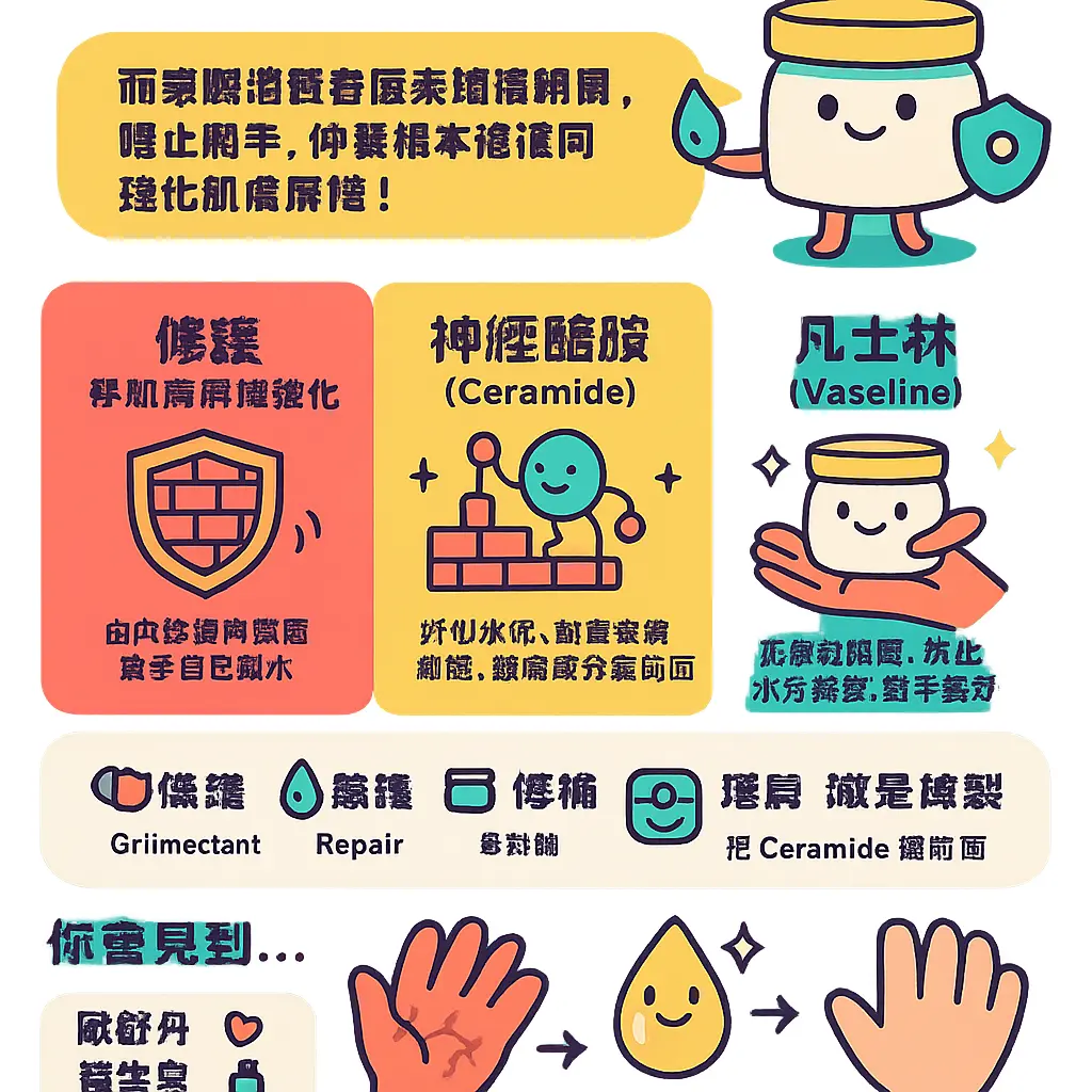 手裂 護手霜 - 凡士林