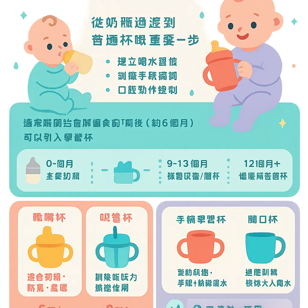 寶寶練習喝水 - 嬰幼兒水杯