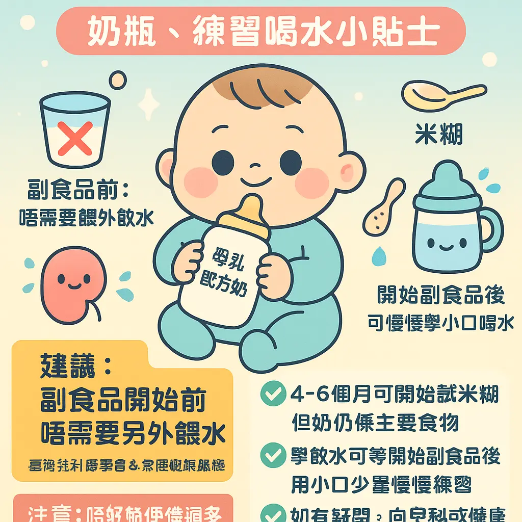 寶寶練習喝水 - 奶瓶